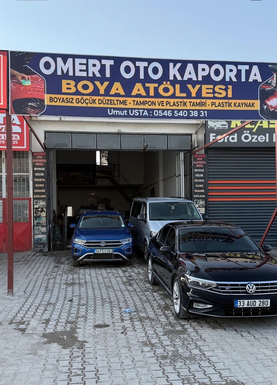 Oto kaporta boya çalışması detayı